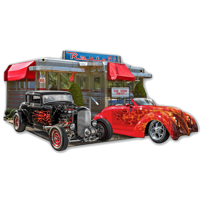 Hovedbilde Route 66 Diner Cutout